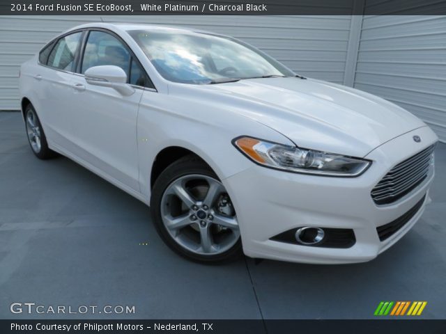 2014 Ford Fusion SE EcoBoost in White Platinum