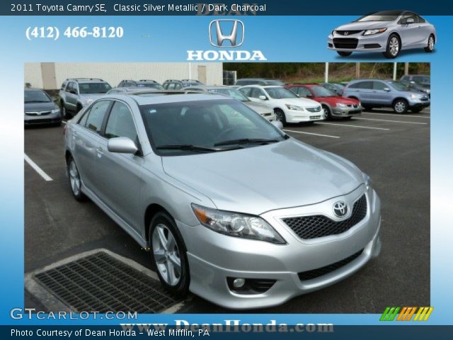 2011 Toyota Camry SE in Classic Silver Metallic