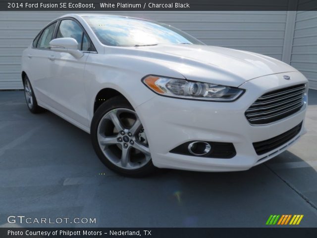 2014 Ford Fusion SE EcoBoost in White Platinum