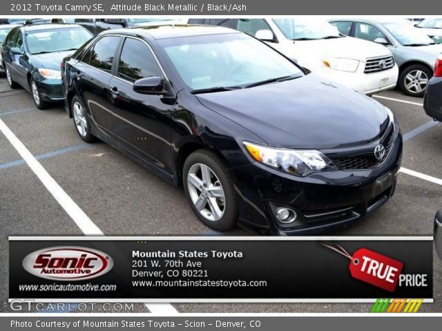 2012 Toyota Camry SE in Attitude Black Metallic