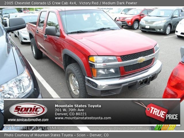 2005 Chevrolet Colorado LS Crew Cab 4x4 in Victory Red