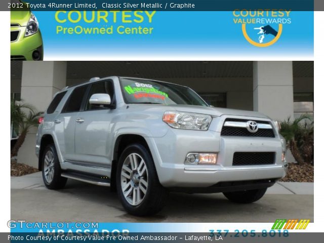 2012 Toyota 4Runner Limited in Classic Silver Metallic