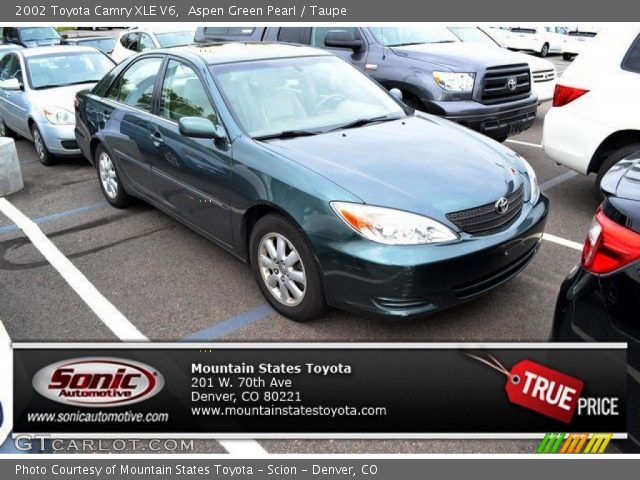 2002 Toyota Camry XLE V6 in Aspen Green Pearl