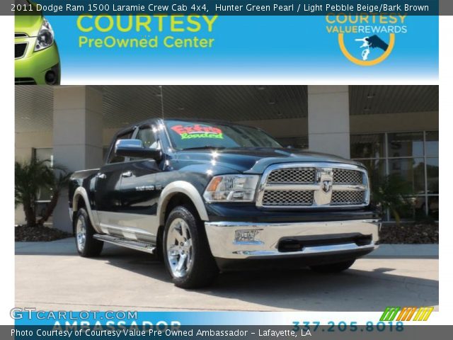 2011 Dodge Ram 1500 Laramie Crew Cab 4x4 in Hunter Green Pearl