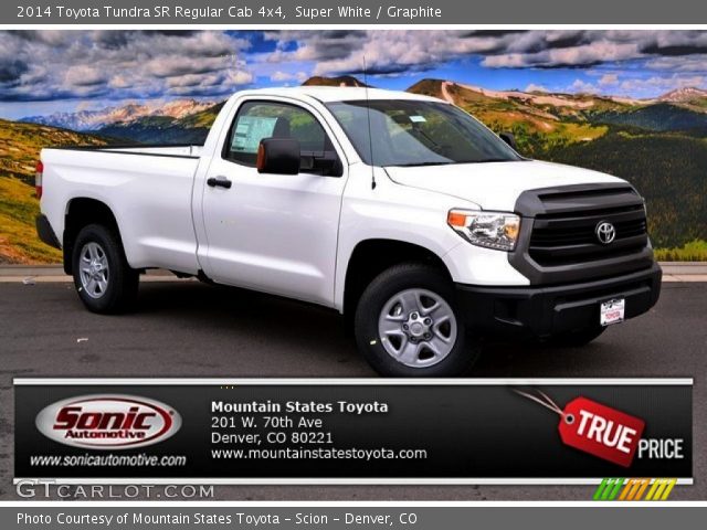 2014 Toyota Tundra SR Regular Cab 4x4 in Super White
