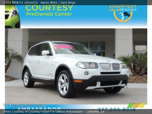 2009 BMW X3 xDrive30i in Alpine White