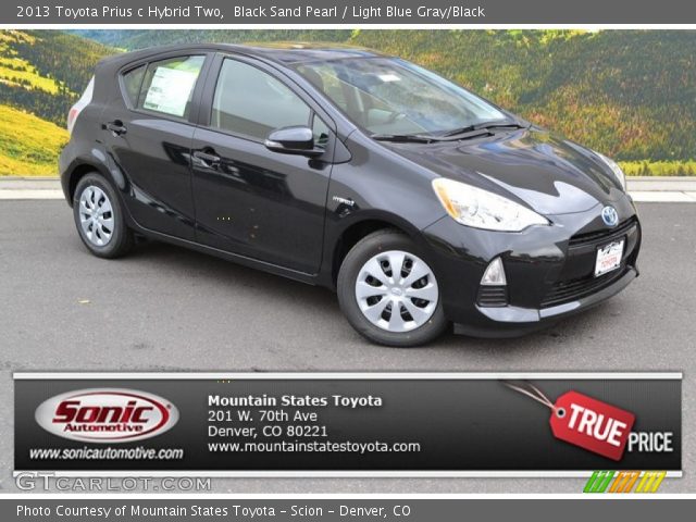 2013 Toyota Prius c Hybrid Two in Black Sand Pearl