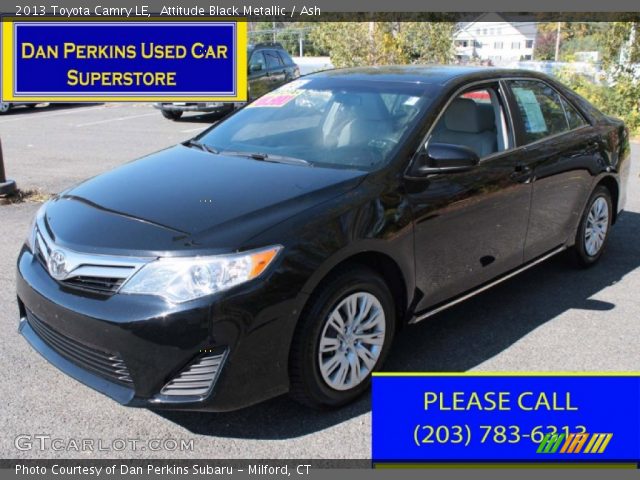 2013 Toyota Camry LE in Attitude Black Metallic