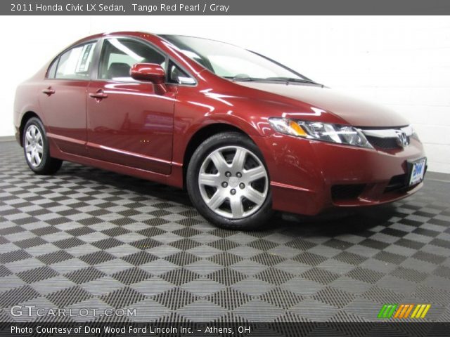 2011 Honda Civic LX Sedan in Tango Red Pearl