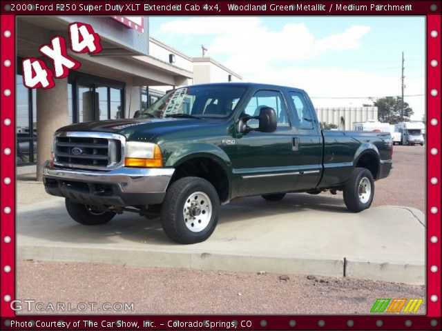2000 Ford F250 Super Duty XLT Extended Cab 4x4 in Woodland Green Metallic
