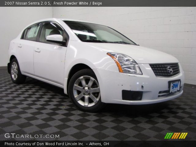 2007 Nissan Sentra 2.0 S in Fresh Powder White