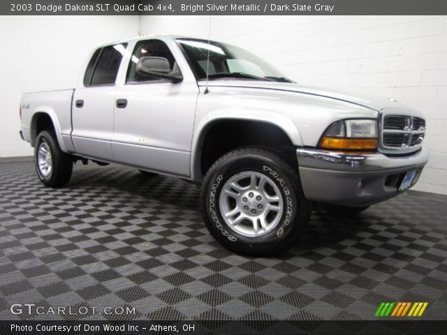 2003 Dodge Dakota SLT Quad Cab 4x4 in Bright Silver Metallic