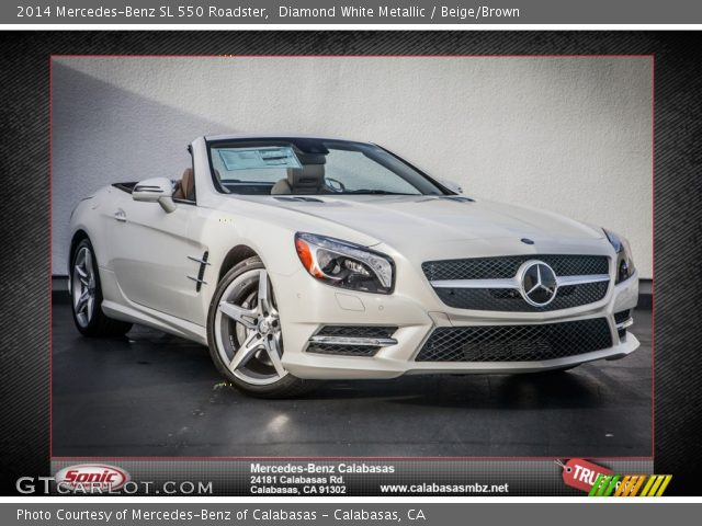 2014 Mercedes-Benz SL 550 Roadster in Diamond White Metallic