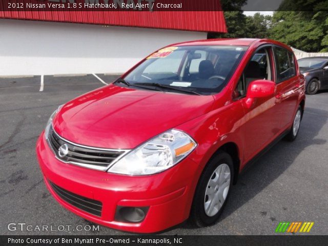 2012 Nissan Versa 1.8 S Hatchback in Red Alert