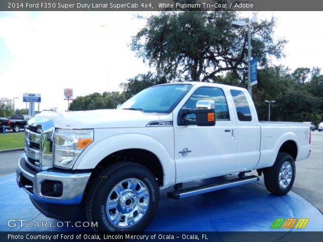 2014 Ford F350 Super Duty Lariat SuperCab 4x4 in White Platinum Tri-Coat