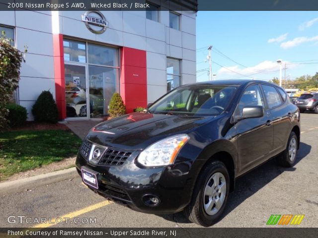 2008 Nissan Rogue S AWD in Wicked Black