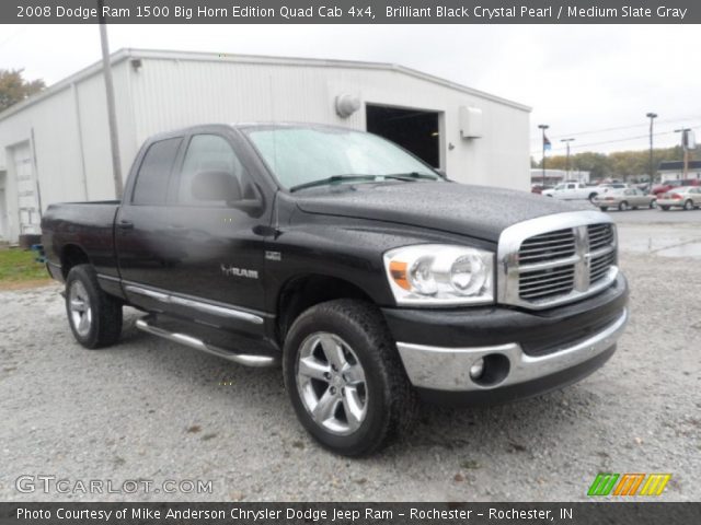 2008 Dodge Ram 1500 Big Horn Edition Quad Cab 4x4 in Brilliant Black Crystal Pearl