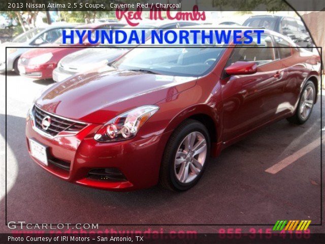 2013 Nissan Altima 2.5 S Coupe in Cayenne Red