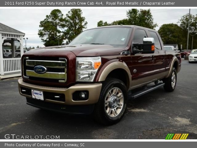 2011 Ford F250 Super Duty King Ranch Crew Cab 4x4 in Royal Red Metallic