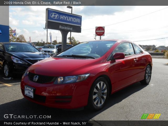 2009 Honda Civic EX-L Coupe in Rallye Red