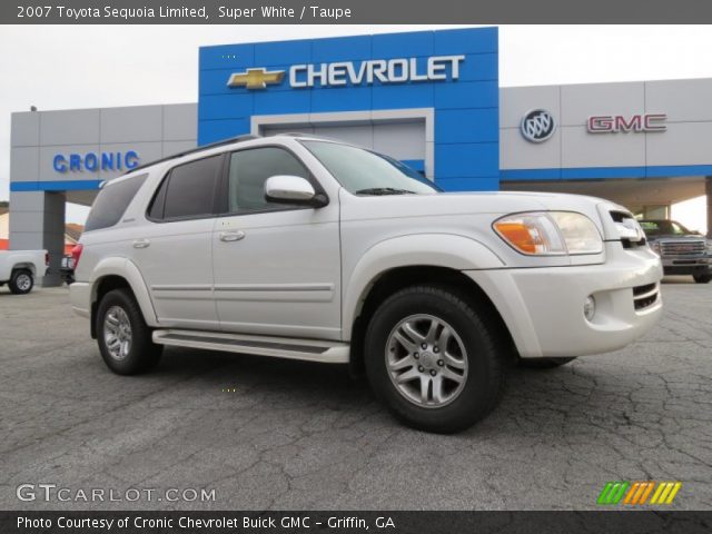 2007 Toyota Sequoia Limited in Super White