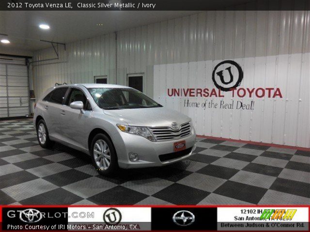 2012 Toyota Venza LE in Classic Silver Metallic