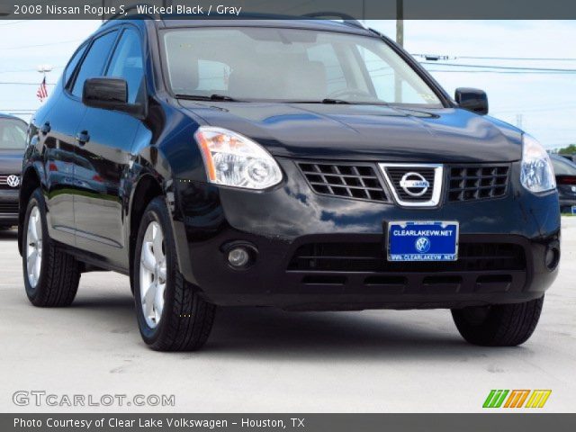 2008 Nissan Rogue S in Wicked Black