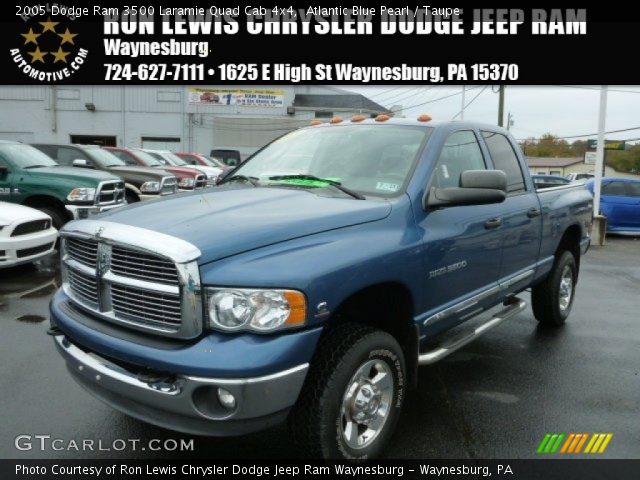 2005 Dodge Ram 3500 Laramie Quad Cab 4x4 in Atlantic Blue Pearl