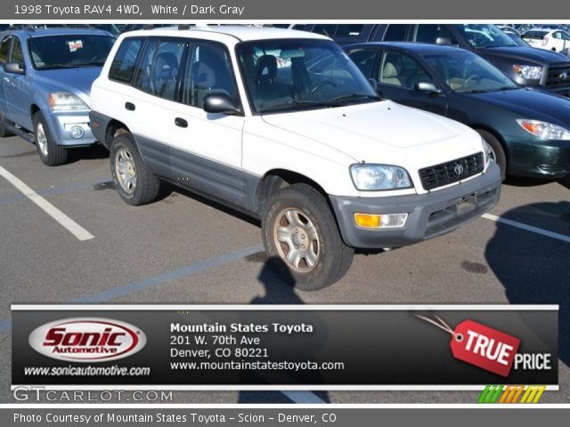 1998 Toyota RAV4 4WD in White