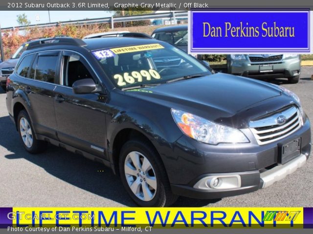 2012 Subaru Outback 3.6R Limited in Graphite Gray Metallic
