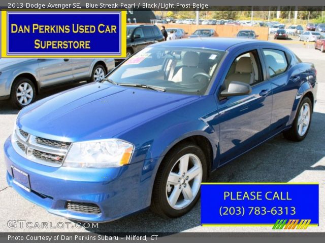 2013 Dodge Avenger SE in Blue Streak Pearl