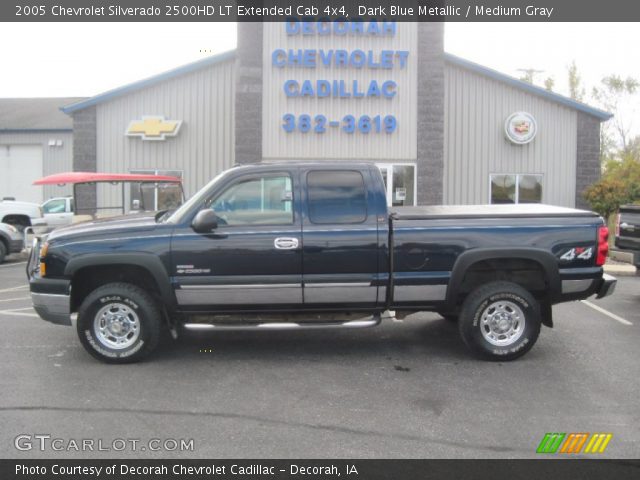 2005 Chevrolet Silverado 2500HD LT Extended Cab 4x4 in Dark Blue Metallic