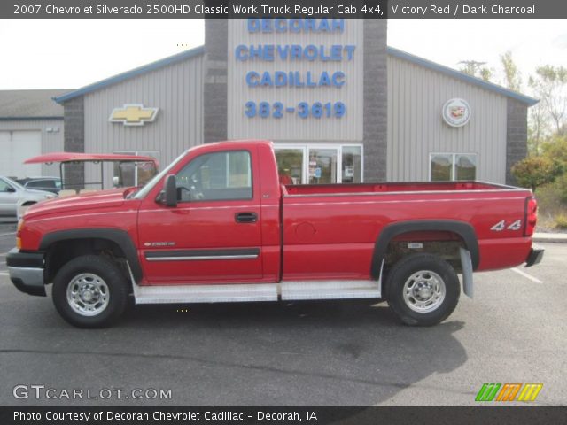 2007 Chevrolet Silverado 2500HD Classic Work Truck Regular Cab 4x4 in Victory Red