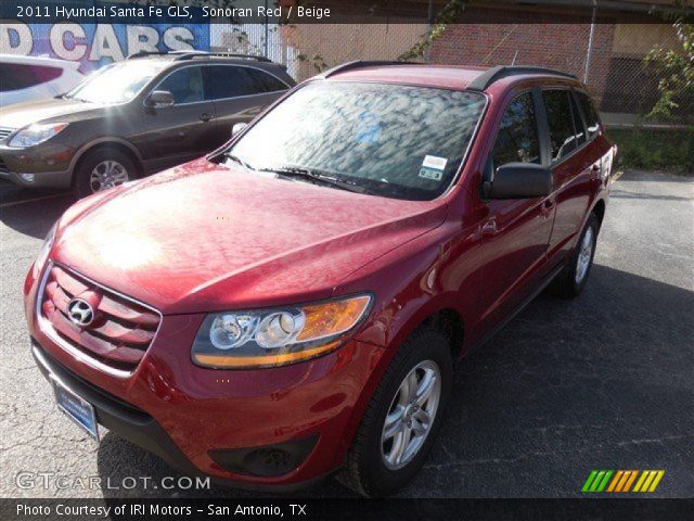 2011 Hyundai Santa Fe GLS in Sonoran Red