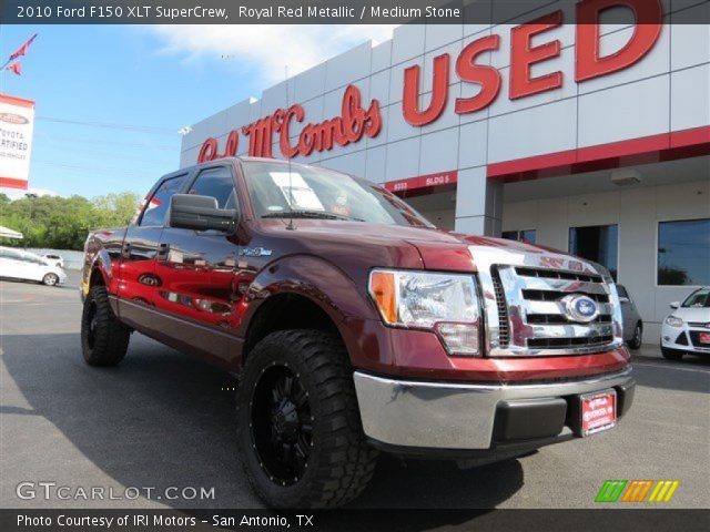 2010 Ford F150 XLT SuperCrew in Royal Red Metallic