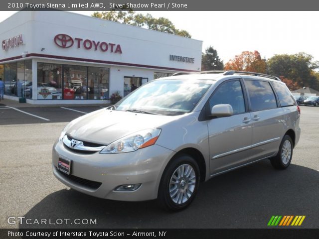 2010 Toyota Sienna Limited AWD in Silver Shadow Pearl