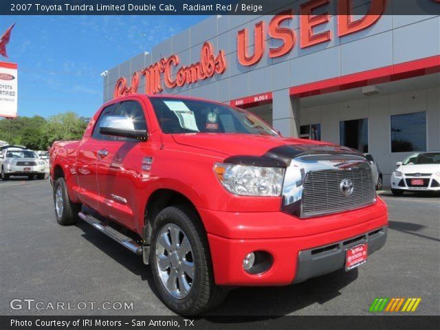 2007 Toyota Tundra Limited Double Cab in Radiant Red