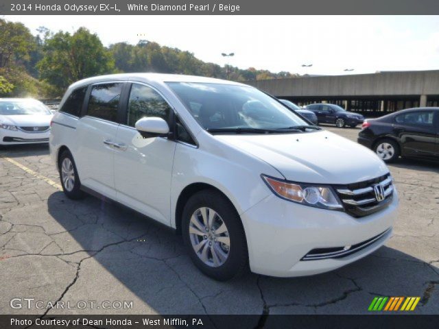 2014 Honda Odyssey EX-L in White Diamond Pearl