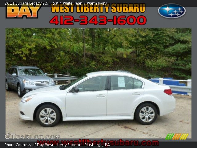 2011 Subaru Legacy 2.5i in Satin White Pearl