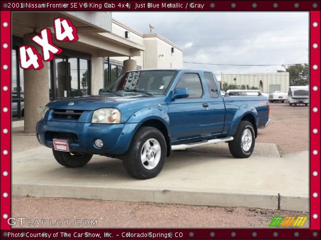 2001 Nissan Frontier SE V6 King Cab 4x4 in Just Blue Metallic