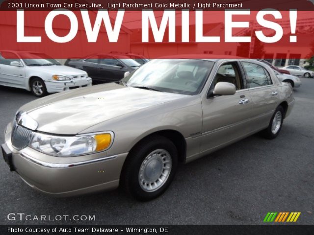 2001 Lincoln Town Car Executive in Light Parchment Gold Metallic