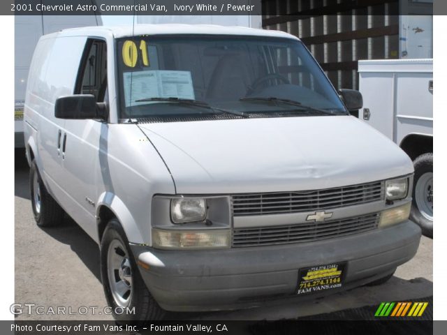 2001 Chevrolet Astro Commercial Van in Ivory White