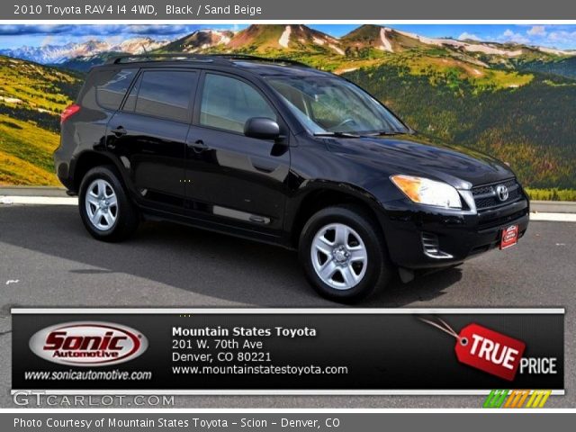 2010 Toyota RAV4 I4 4WD in Black