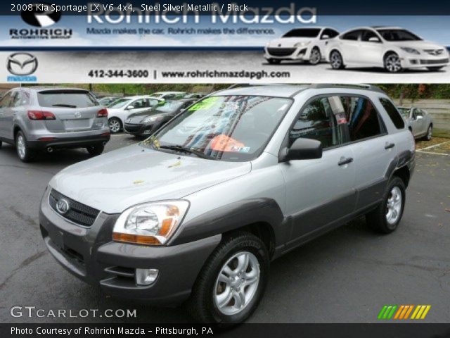 2008 Kia Sportage LX V6 4x4 in Steel Silver Metallic