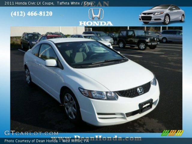 2011 Honda Civic LX Coupe in Taffeta White