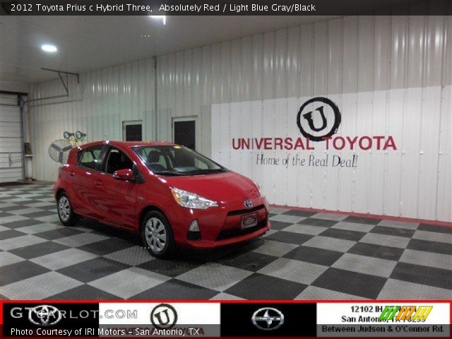 2012 Toyota Prius c Hybrid Three in Absolutely Red