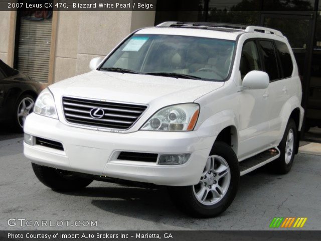 2007 Lexus GX 470 in Blizzard White Pearl