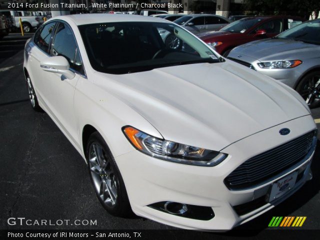 2014 Ford Fusion Titanium in White Platinum