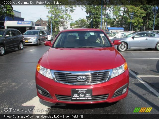 2009 Kia Optima EX in Ruby Red