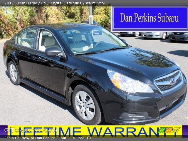 2011 Subaru Legacy 2.5i in Crystal Black Silica